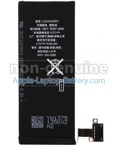 Battery for Apple 616-0582 laptop