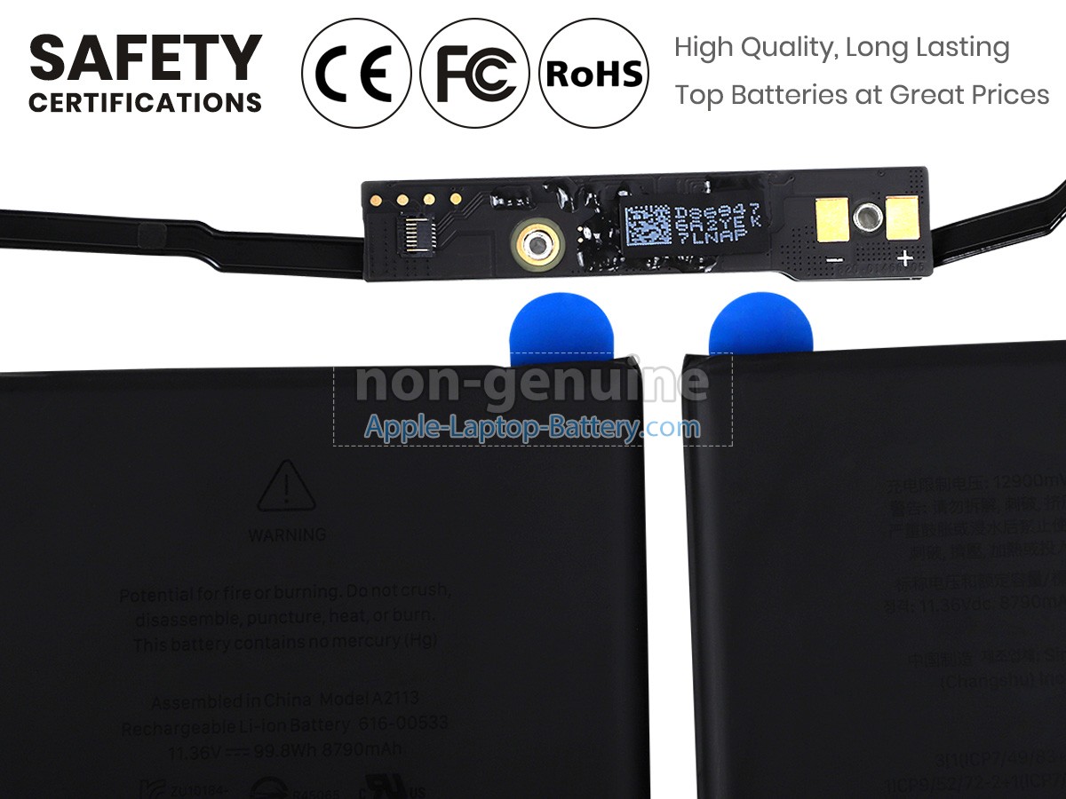 replacement Apple A2141 EMC 3347 battery