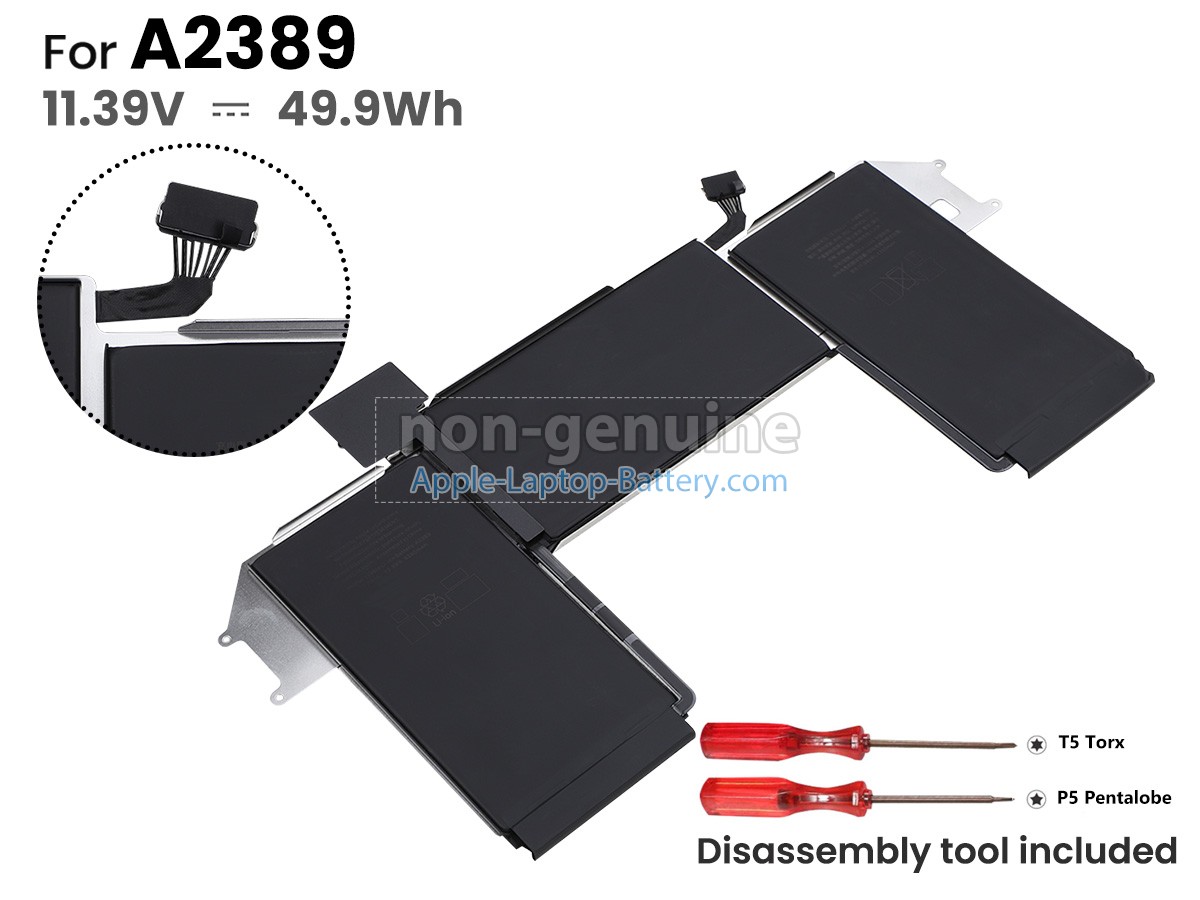 replacement Apple A2389 battery